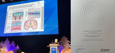 Britta Engelhardt giving her keynote lecture